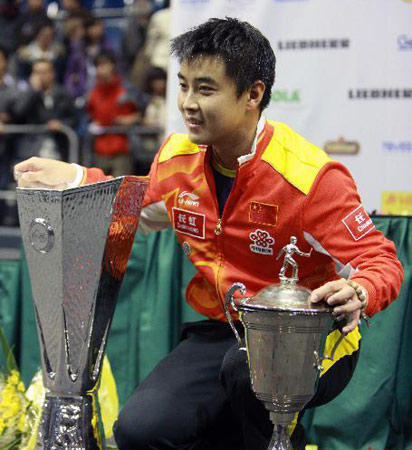 Wang Hao wins men's table tennis World Cup for third time