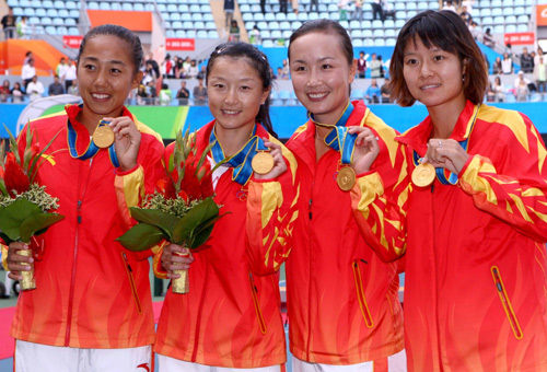 China bags Asiad team tennis title after 24 yrs