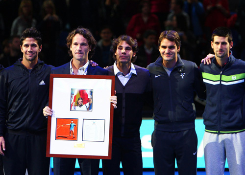 Moya honored after retirement at ATP Finals