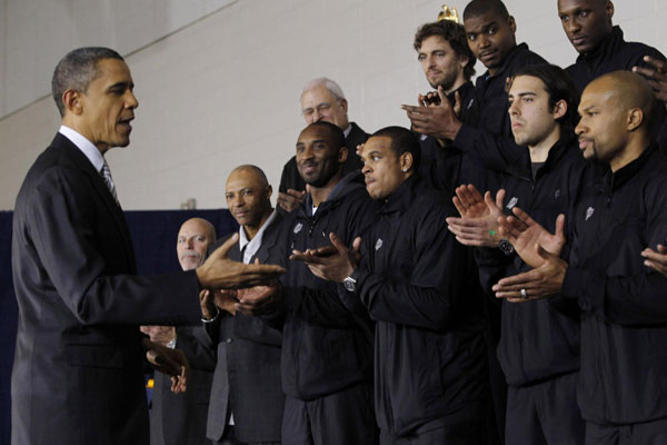 Obama and LA Lakers put care package for needed
