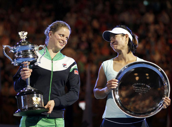 Clijsters beats Li to win Australian open