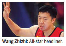 Veteran Wang leads all-star roster