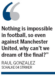 Underdog Schalke can dream of final, says Raul