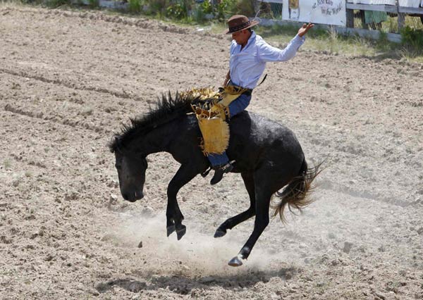 Cowboys compete in Rupinini Rodeo