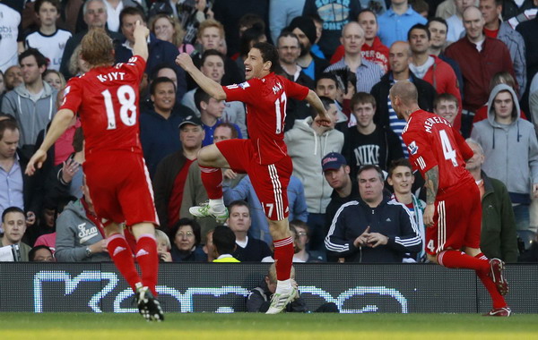 Liverpool routs Fulham 5-2 to go clear in 5th