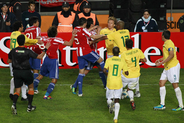 Holder Brazil crashed out of Copa America