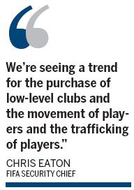 Match-fixers buying clubs, warns FIFA
