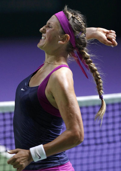 Wozniacki ousted by Kvitova, Azarenka into semis