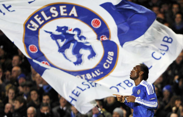 Inspired Drogba leads Chelsea into last 16