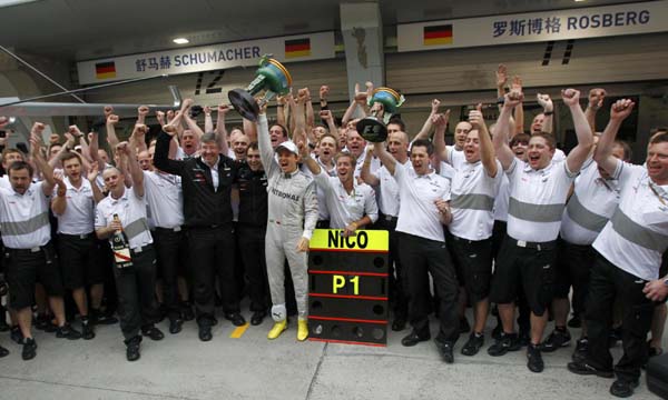 Rosberg wins in China for first F1 victory