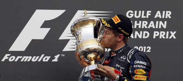 Vettel wins F1 Bahrain, protesters kept away