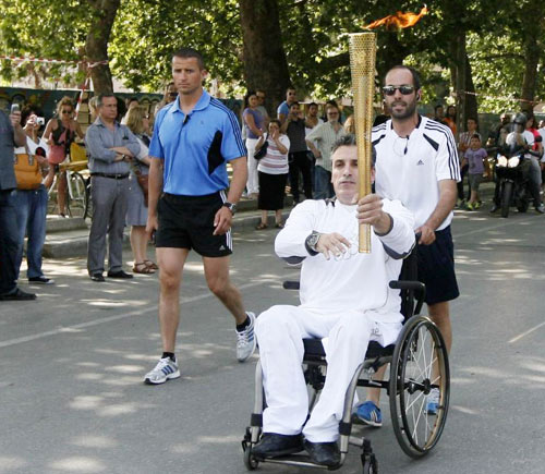 Northern Greece embraces Olympic flame