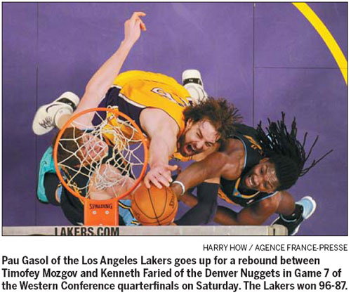 Lakers outlast Nuggets in thrilling Game 7