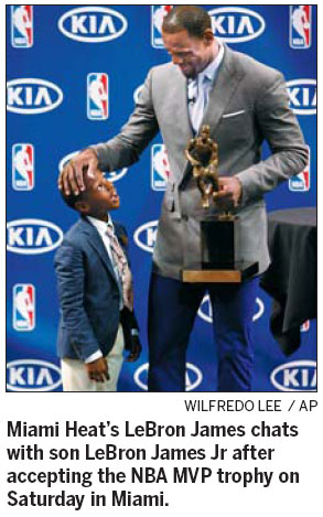 LeBron wins his third MVP award