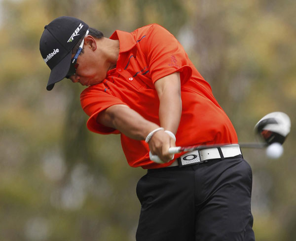Golf-Teenager Zhang relishes Tiger time at US Open