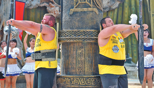 Top strongmen lift profile in China
