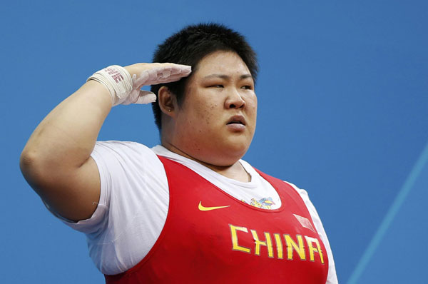 China wins women's weightlifting gold