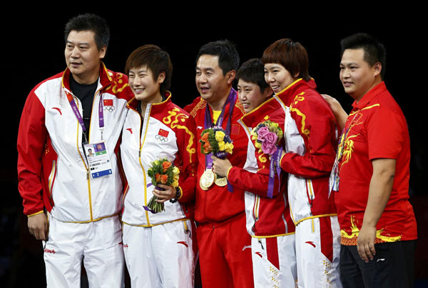 Chinese women win table tennis team gold