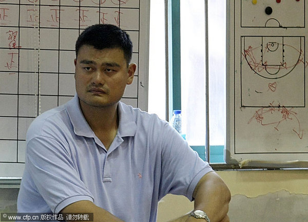 Yao Ming gives Sharks morale boost