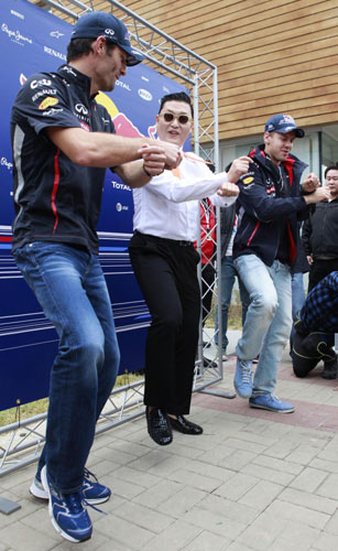 Rapper Psy brings 'Gangnam Style' to Korean GP