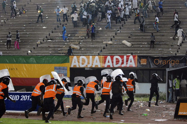 Senegal-Cote d'Ivoire tie abandoned after rioting