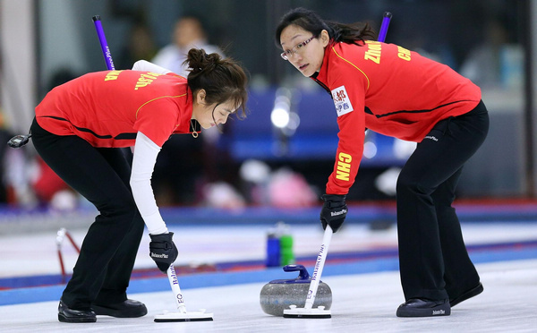 Chinese curling team qualified to semifinal in Yichun