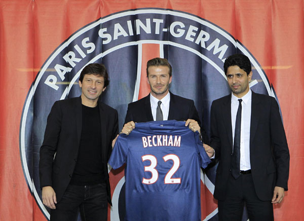 Beckham signs up for last tango in Paris St Germain