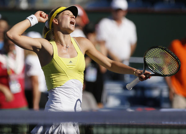 Kvitova ousted by Kirilenko at Indian Wells