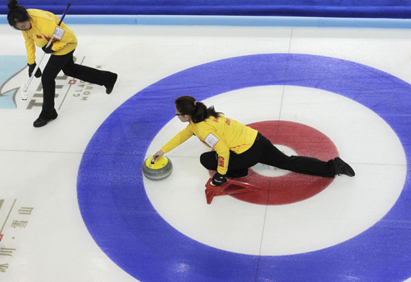 China claims second victory in curling world cup