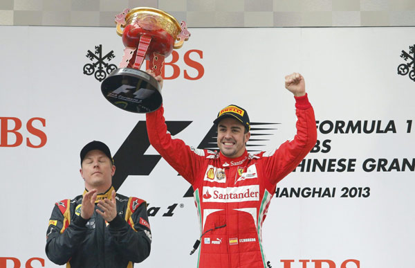 Alonso claims 2nd China GP victory with big gap