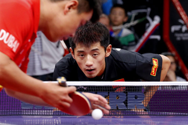 Zhang Jike retains men's singles title at table tennis worlds