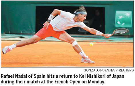 Nadal finally finds a reason to smile