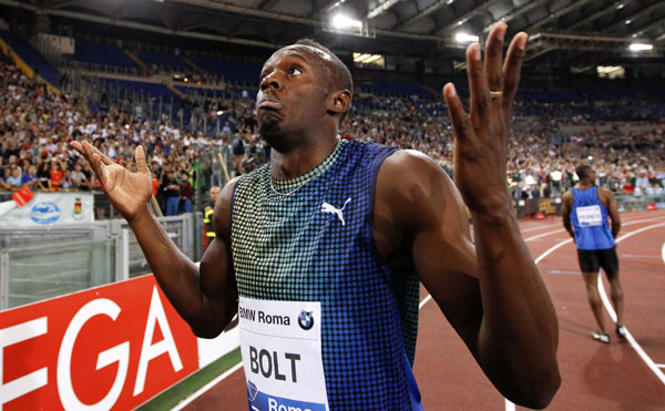 Bolt loses to Gatlin in Rome
