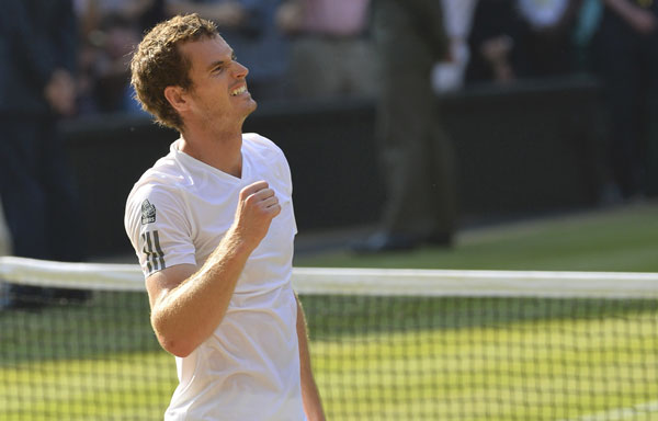 Wimbledon champion Andy Murray