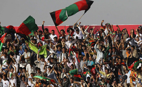 Afghanistan hosts first intl soccer match in 10 yrs