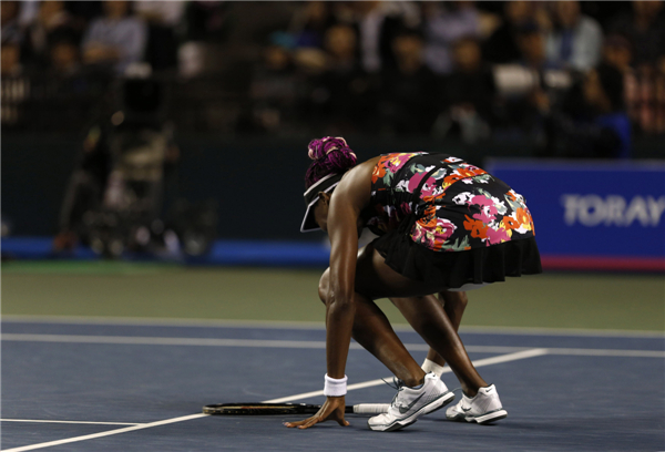 Kvitova halts Venus run in Tokyo semi-finals