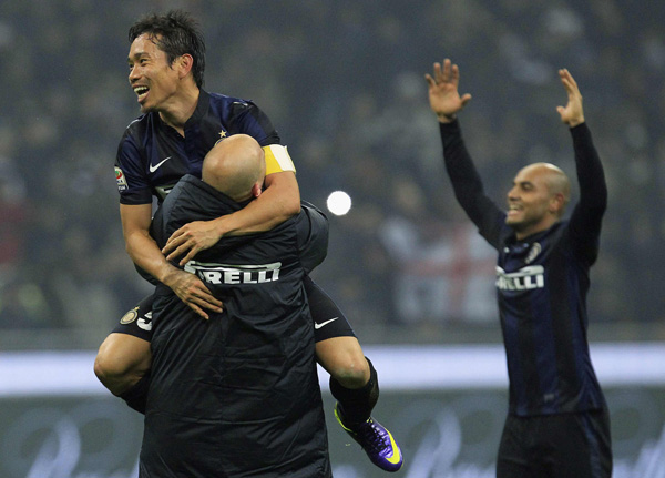 Palacio wins Milan derby for Inter
