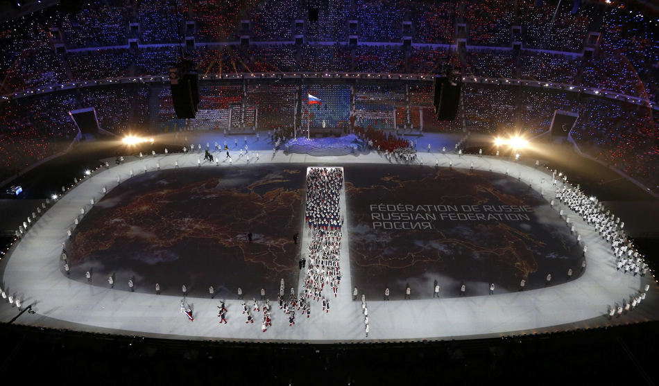 Opening ceremony of the Sochi Winter Olympics