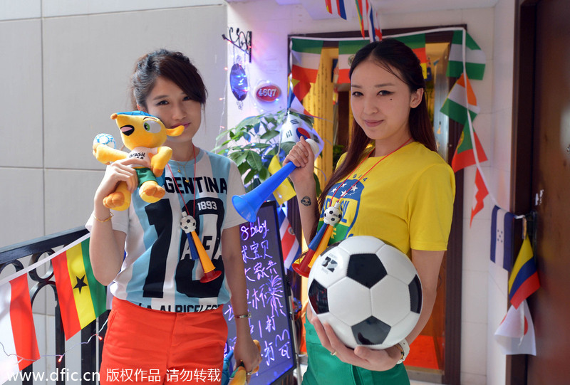 Young ladies quit job, open bar to watch World Cup
