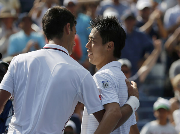 ishikori upsets Djokovic to reach US Open final