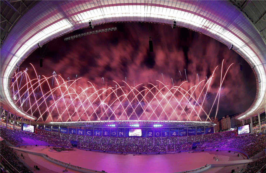 Hightlights from Incheon Asian Games opening ceremony