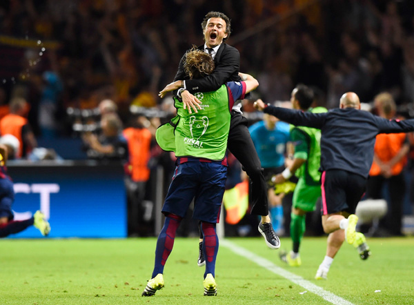 Barca beat Juve 3-1 in classic for fifth European crown