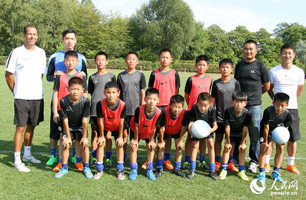 German training style vs. youth football players from China