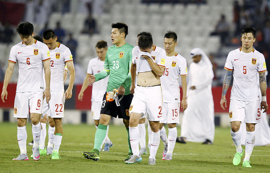 China faces tough test to qualify World Cup after loss