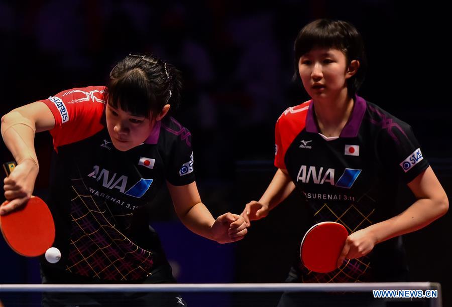 Japan wins women's doubles at Qatar ITTF World Tour