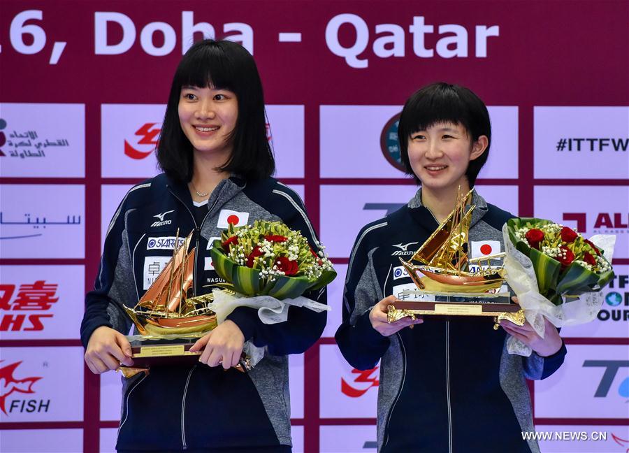 In pics: winners of Qatar 2016 ITTF World Tour Grand