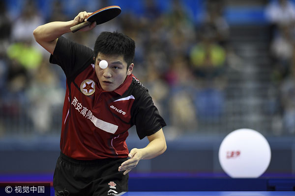 Ma Long beats Fan Zhendong to win men's singles at Chinese National Games