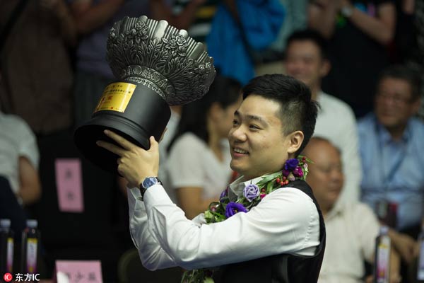 Ding Junhui claims 13th ranking event title at 2017 Snooker World Open