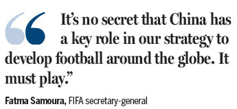 FIFA fixated on China market