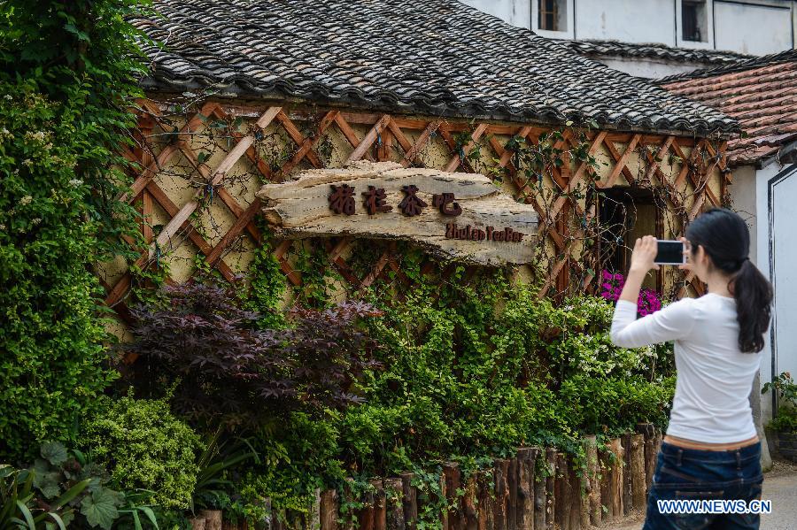 'Swinery tea bar' in China's Zhejiang